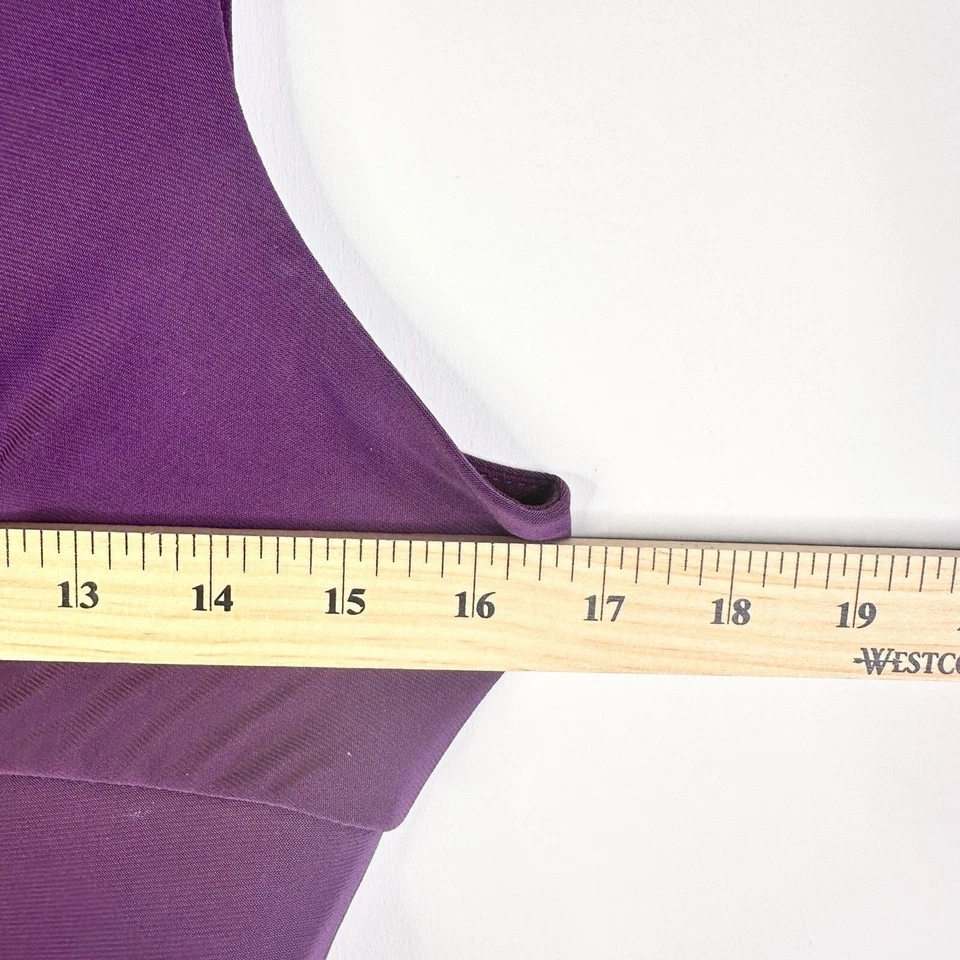 Vestido JFW Just For Wraps Mujer S Púrpura Y2K Mini Babydoll Lechera Elástico Foto 4 de 4