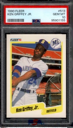1990 FLEER #513 KEN GRIFFEY JR. PSA 10