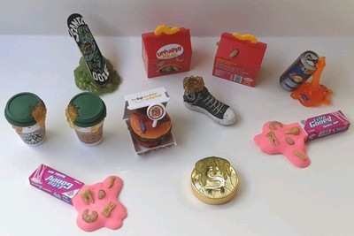 Lot of 11 Mega GROSS Minis Small Disgusting Gross Slime Maggots Bugs Roaches 
