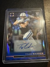 2025 Panini Photogenic Football Tyler Warren Blue #128 /49 AUTO Colts