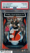 2025 Panini Certified Pro Materials Black Joe Burrow Bengals Patch PSA 6 EX-MT