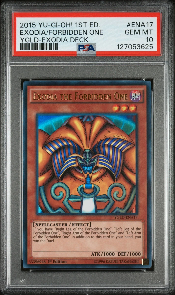 Exodia The Prohibited One Price Exodia The Forbidden One - Ultra Rare 5-Card  Set, 1st Edition Holo (YGLD, Lightly Played) Exodia Yugioh Cards