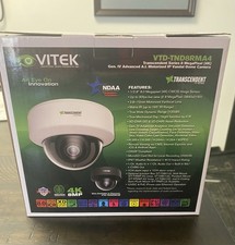 BLACK - Vitek TND8RMA4B 8MP GEN IV Advanced A.I. Motorized IP Vandal Dome Camera