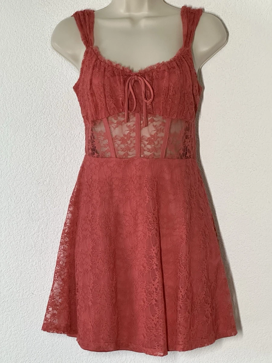 red lace tea length dress Elegant and Artistic Compound Lace Tea Length Cheongsam Dress with Ruffle Sleeve Green / XL main image 1