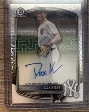 2025 Bowman Draft #BMA-DK Dax Kilby Mojo Mega Box Refractor Auto