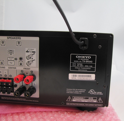 Onkyo TX-SR343 5.1 AV Receiver HDMI Dolby TrueHD DTS-HD Bluetooth