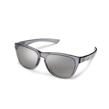 Suncloud Topsail Polarized Sunglasses, Transparent Gray/Polarized Silver Mirror