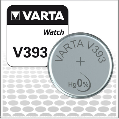 2x Varta V393 Silver Coin Silberoxid-Knopfzelle Uhrenbatterie Watch-Batterie