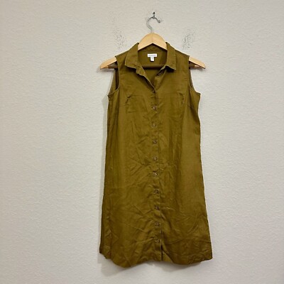garnet hill linen shirt dress Jessa Embroidered Linen Dress - 8