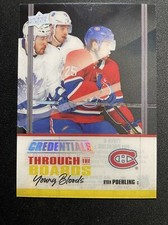 19-20 UD Credentials Hockey Through The Boards Rookie TTBYB-6 Ryan Poehling