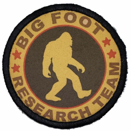 Big Foot Research Team Morale Patch Tactical Military Army Flag USA Hook Golf - Afbeelding 1 van 12