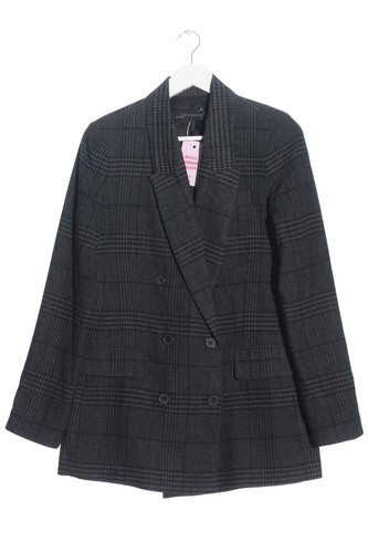 Blazer Long Femme Dinomoda - Taille 40 - Gris Clair Viscose/acétate - Occasion Bon état