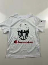 Champion Boys' Lightweight Active Set Black/White T-Shirt Size 5