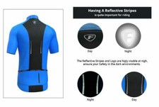 FDX Radtrikot Halbarm Biking Top atmungsaktiver Stoff HiViz Biking Top
