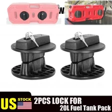 2X Lock for 20L Fuel Tank CanGas Container Gasoline Pack Mounting Bracket Holder
