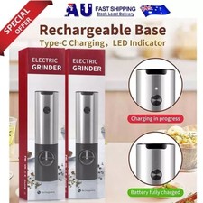 Rechargeable Salt And Pepper Grinder Set Electric Salt And Pepper Mill