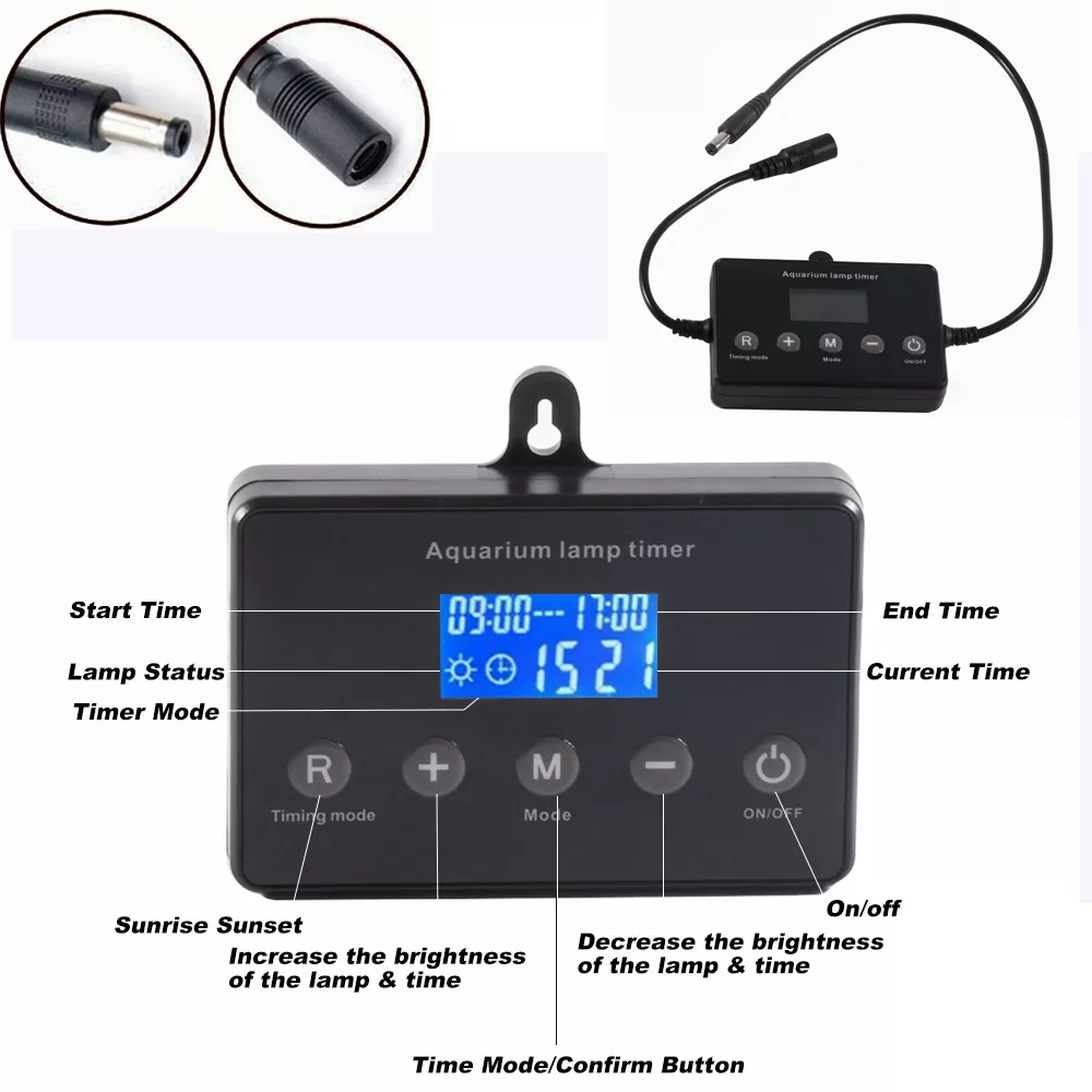 5 Channel LED Programmable time controller, Sunrise Sunset Schedule Timer  Switch