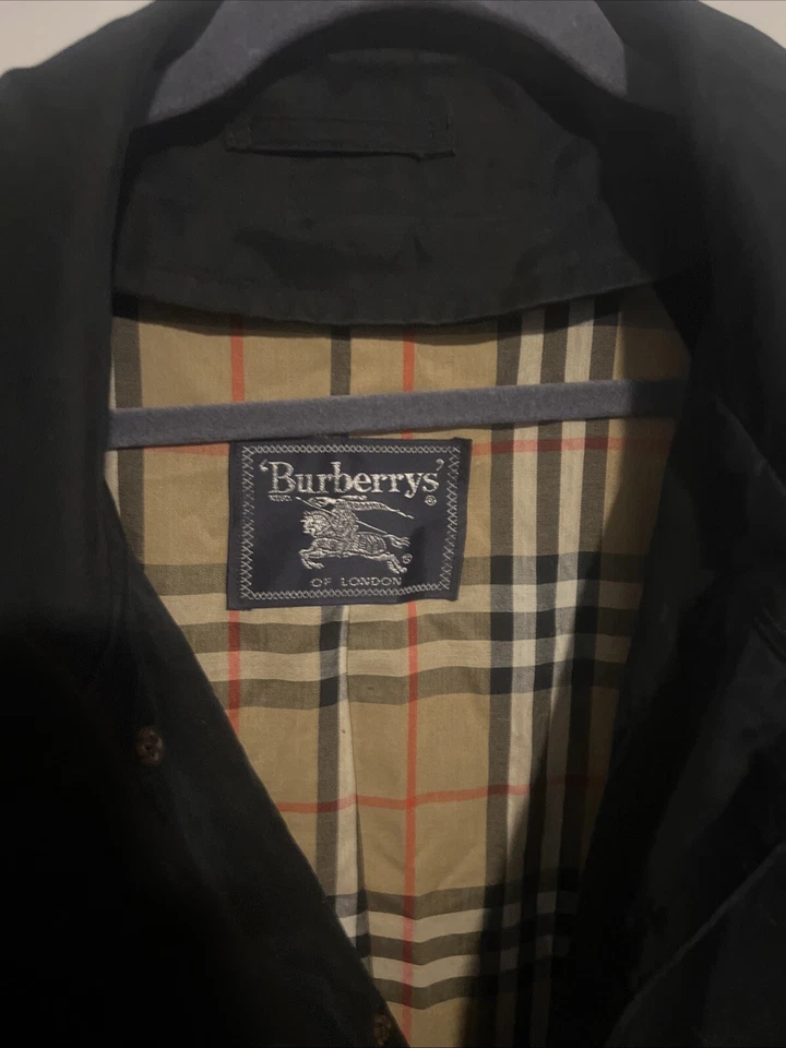 Chaqueta gabardina forrada a cuadros Nova 44 R vintage Burberrys Burberry para hombre Foto 4 de 4