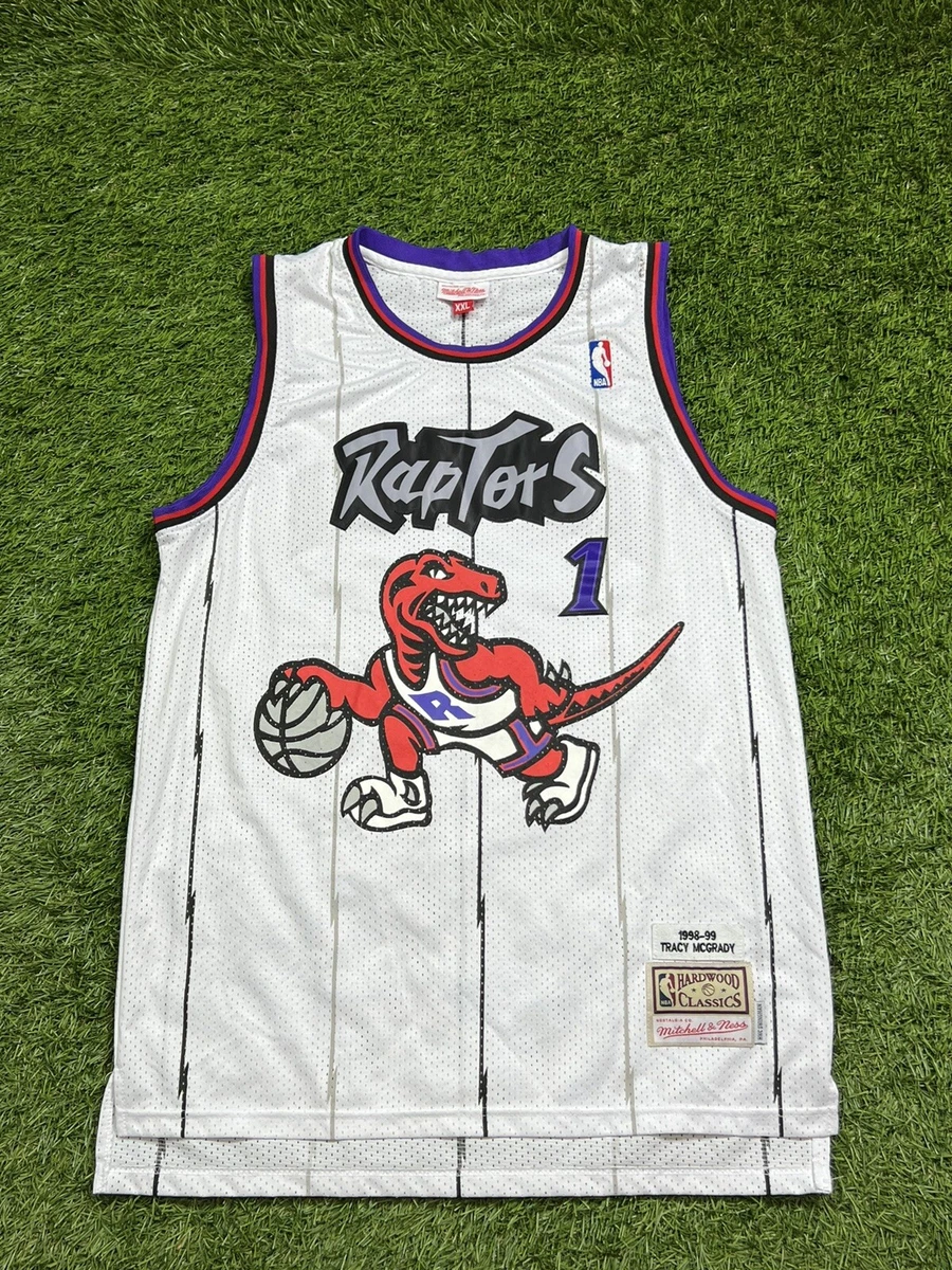 Toronto Raptors Tracy McGrady 1998 Hardwood Classics Home Swingman