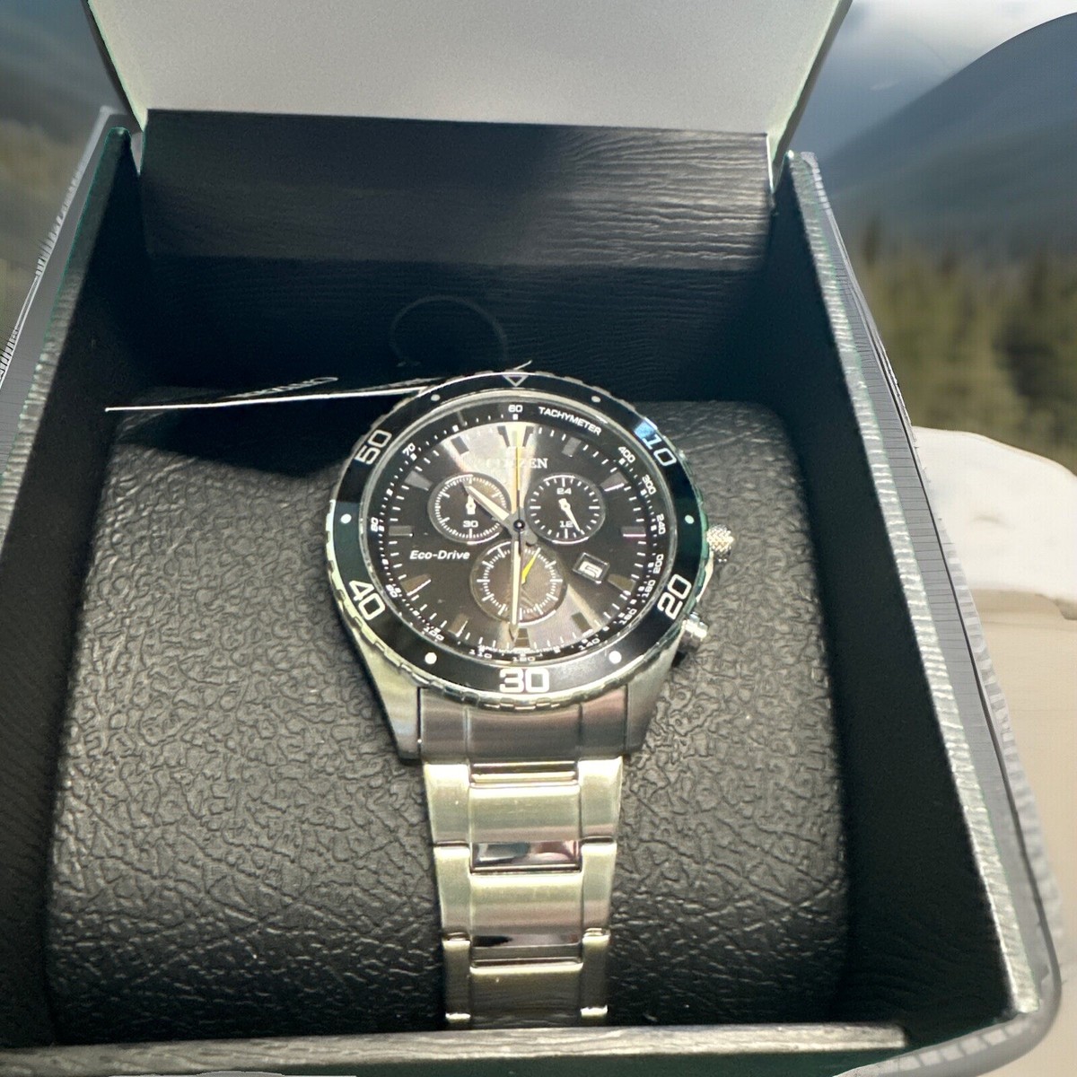 Citizen Eco-Drive AT2387-52E Men's Silver Stainless Steel Analog