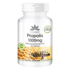 Propolis-Extrakt 1000 mg 120 Tabletten, 3% Galangin, hochdosiert | herba direkt 