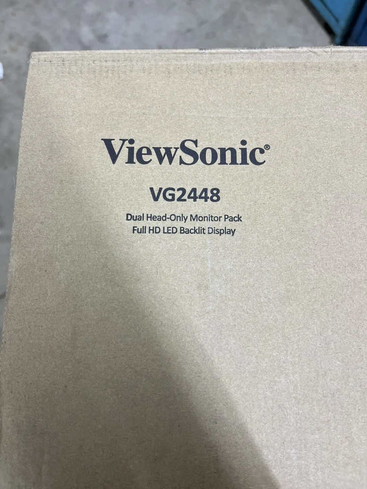 ViewSonic VG2448 Dual Computer PC Monitor Pack Head Only New 1080P 24” - Image 4 of 4