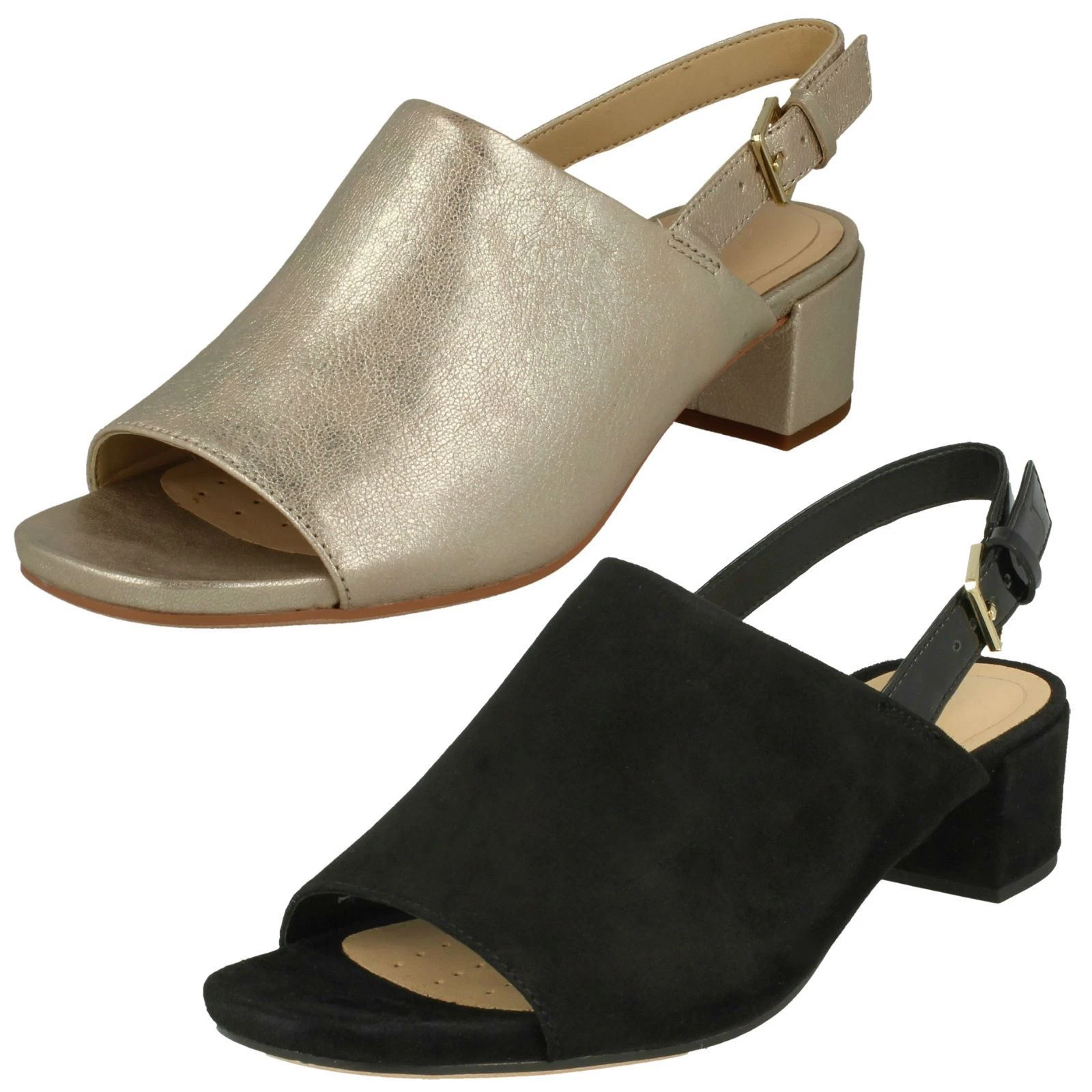 Sandali donna Clarks slingback con tacco Orabella Ivy