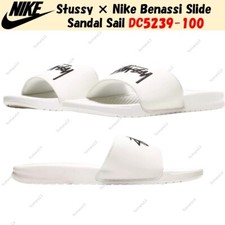 Stussy Nike Benassi Slide Sandal Sail DC5239-100 Men's Size
