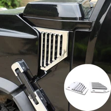Hood Side Fender Frame Trim For Hummer H2 2003-2009 ABS Chrome 2PCS Accessories