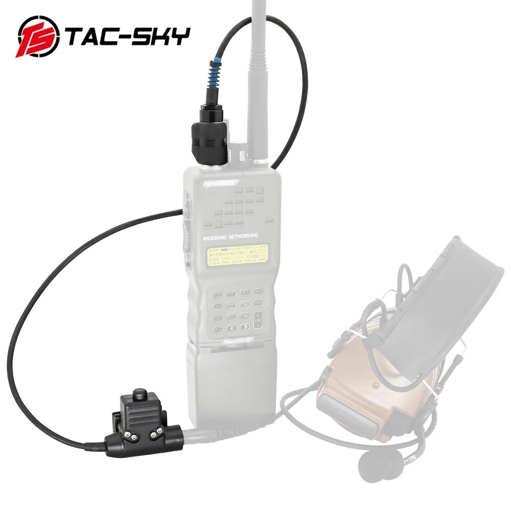 TAC-SKY U94 PTT 6-Pin Push to Talk Adaptor Tactical for AN TAC-SKY U94 PTT 6-Pin Push to Talk Adaptor Tactical for AN