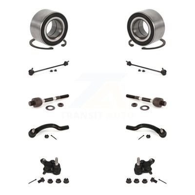 Front Bearing Lower Ball Joint Outer Inner Tie Rod Link Kit (10Pc) For Honda ILX