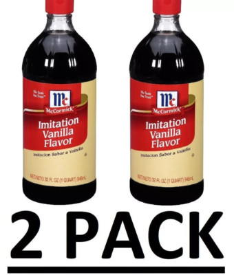 2 PACK - McCormick Imitation Vanilla Flavor 32 oz. (Total 64 oz.) KOSHER
