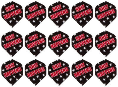 5 New Sets Metronic Standard Dart Flights   Ships w/ Tracking - Sh*t Happens