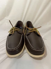 Sperry Top Sider Brown Leather Boat Shoes Size 16 W