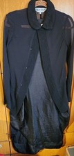 Comme Des Garcons Com Round Collar Sheer Jacket
