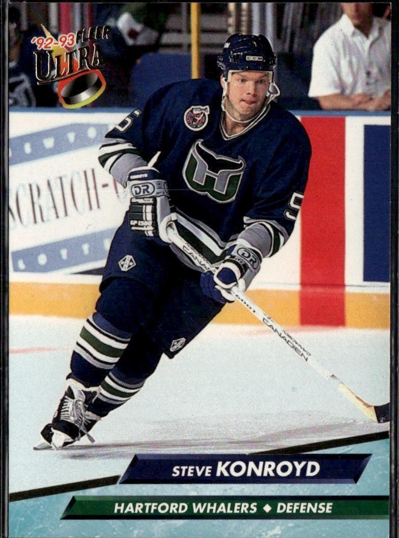 1992-93 Ultra #300 Steve Konroyd Hartford Whalers