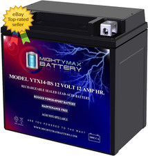 YTX14 BS 12 Volt 12 AH 200 CCA Rechargeable Maintenance Free SLA AGM Motorcycle
