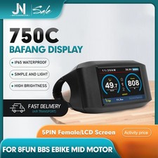 BAFANG 750C Ebike Display LCD 0-9PAS Kit conversione locomotiva 5PIN testa femmina