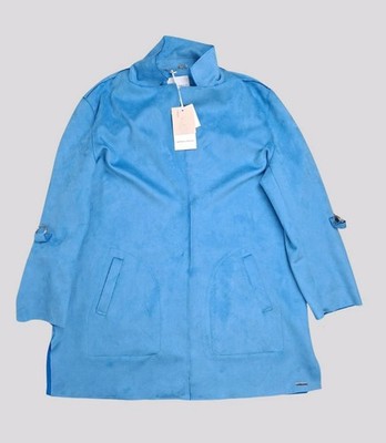 Rino & Pelle Faula 700S20 Faux Suede Damen Größe EU 46 Himmelblau Blazer