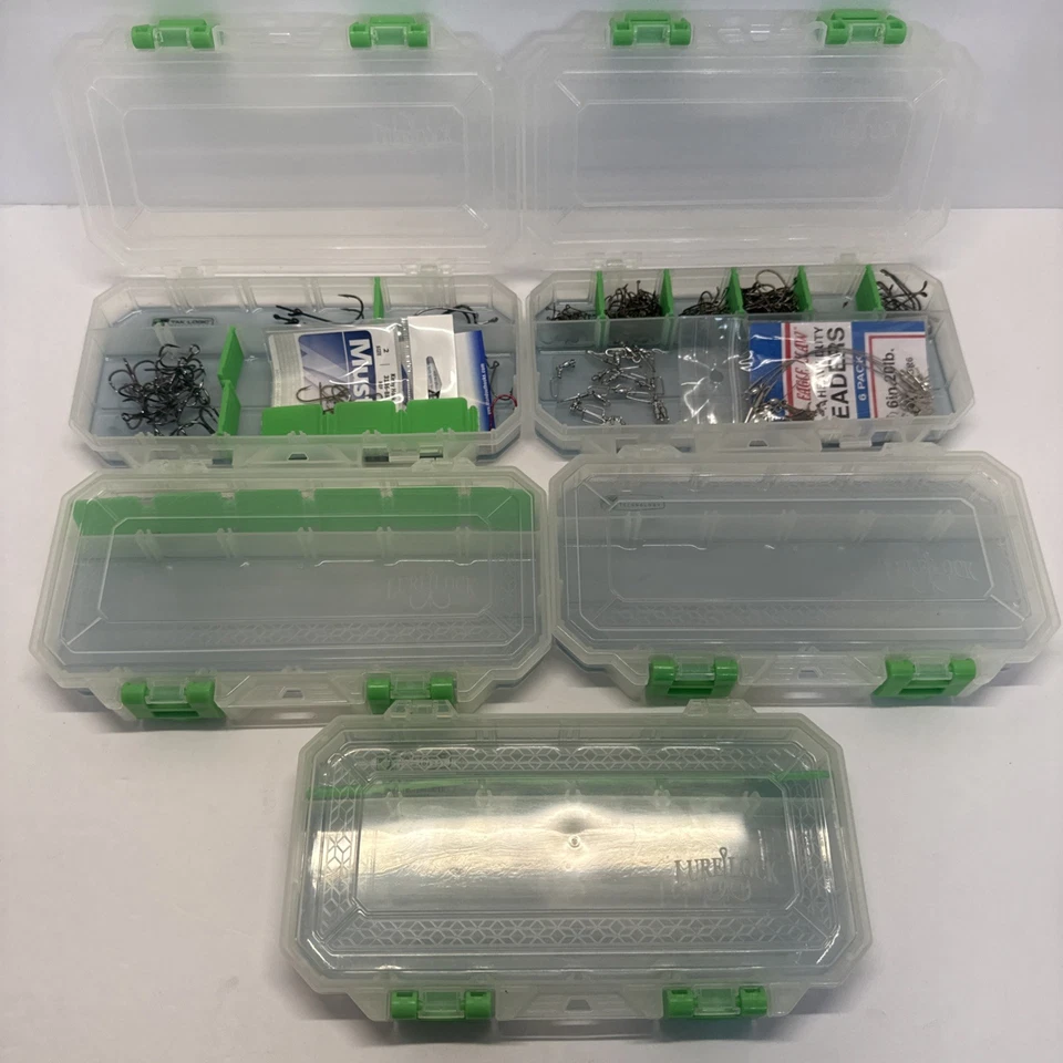 Señuelos de Pesca Señuelo Cerradura Armario con Paquete de 5 Cajas Pequeñas Incluye Ganchos Foto 4 de 4