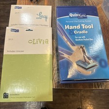 QuicKutz Personal Die-Cutting System Hand Tool Plus 2 Alphabet Sets