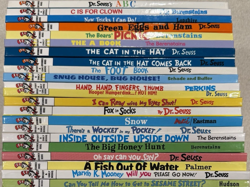 Lot Of 32 Dr Seuss Beginner & Bright And Early Hardcover Books - Image 3 of 3