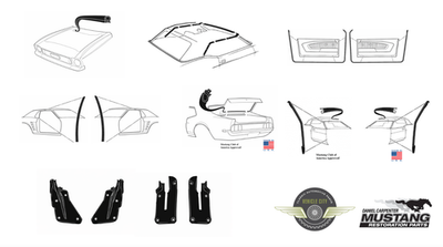 #ad #ad 1971 1972 1973 Mercury Cougar Convertible Premium Weatherstrip Seal Kit $499.99