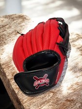 Franklin Air Tech Youth Baseball Glove 8.5 In Red  Black Synthetic Leather Easy