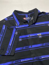 Vintage 90s Chaps Ralph Lauren AOP 78 Striped Button Up Shirt Medium