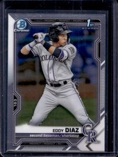 Eddy Diaz 2021 Bowman Chrome #BCP-33 Qty Available