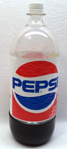 Vintage Pepsi Bottle Plastic 2 Liter Hard Bottom 2L Late '80s Early '90s Rare
