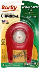 Korky Premium Water Saver 1.6 Gallon Plus Replacement 2" Toilet Flapper & Chain