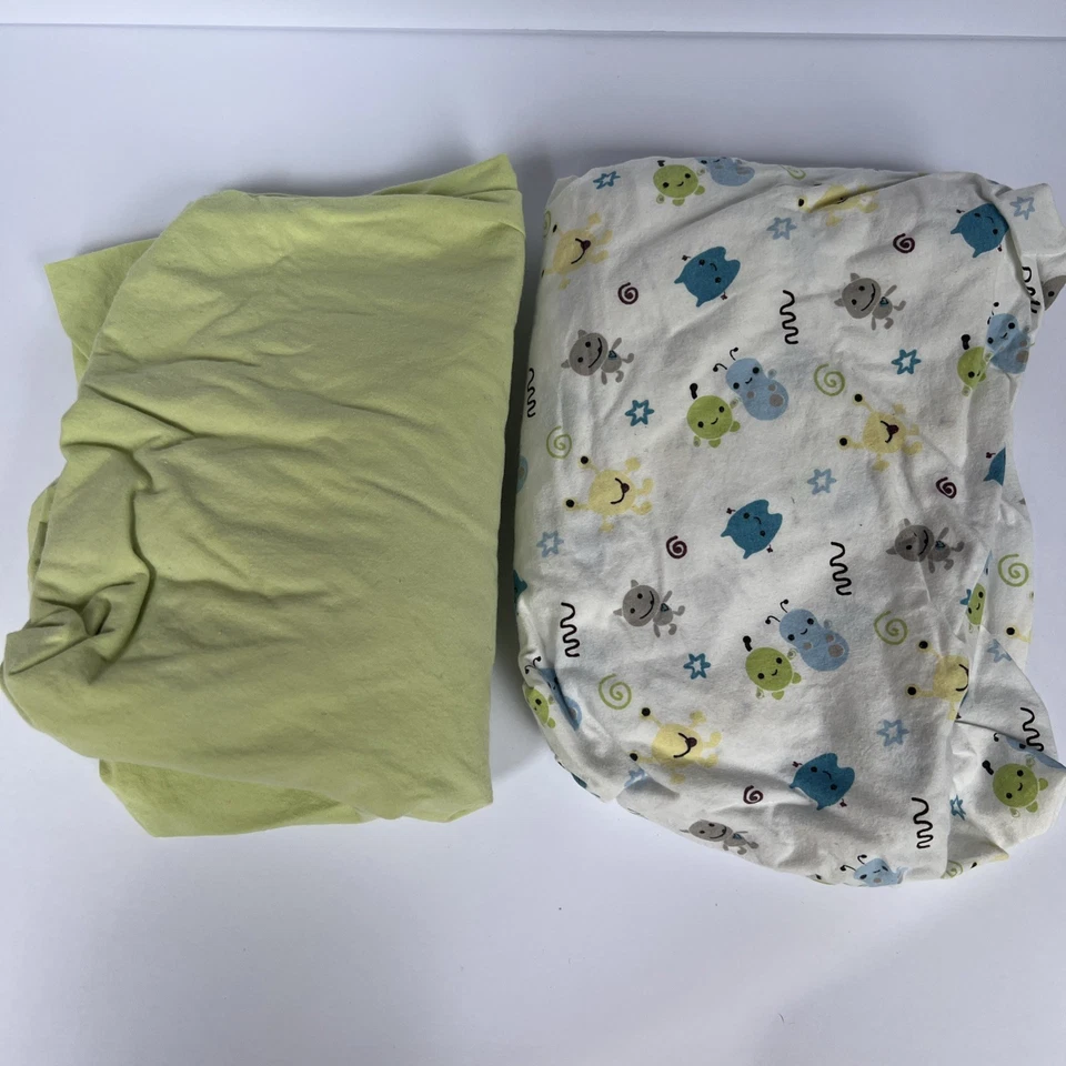 Juego de ropa de cama para cuna CoCaLo Peek-a-Boo Monsters 7 piezas raro difícil de encontrar completo con bolsa Foto 4 de 4