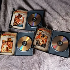 3 Indiana Jones Full Screen Raiders Lost Arc Temple Of Doom Last Crusade 